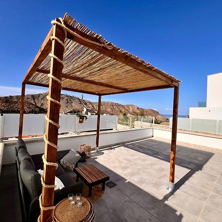 Dream Villa With Heated Pool, Rooftop & Ocean Views Mogán Exterior foto