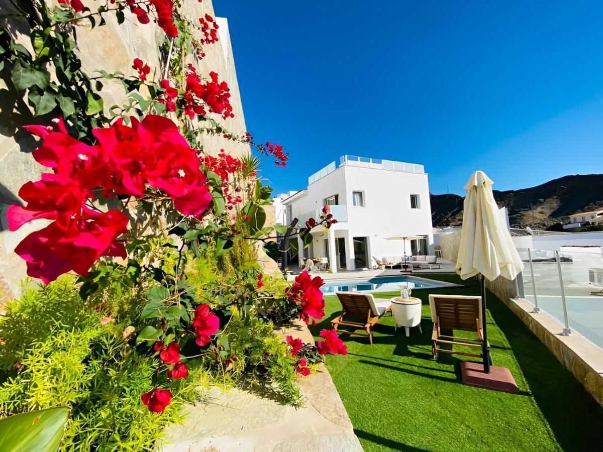 Dream Villa With Heated Pool, Rooftop & Ocean Views Mogán Exterior foto